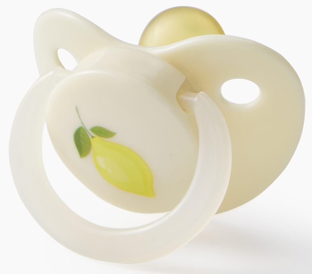 Соска-пустышка Happy Baby латексная с колпачком 0+ 13022 lemon