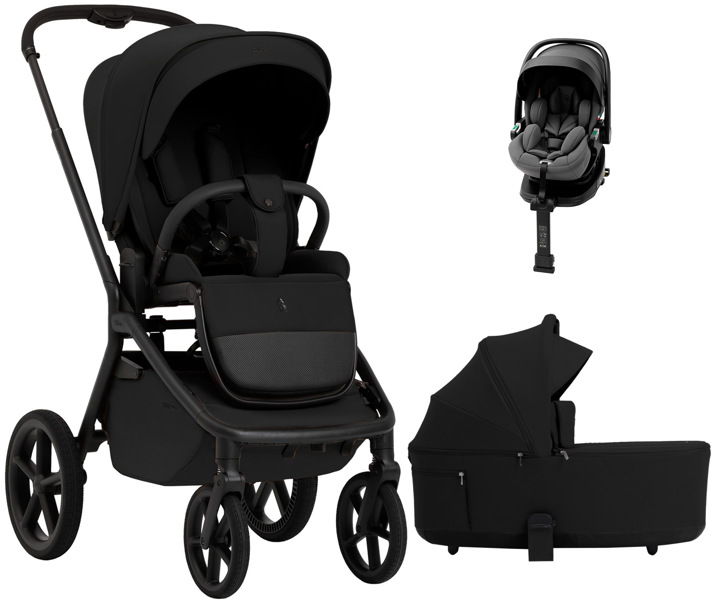 Коляска 3 в 1 Sweet Baby SBL Orso + автокресло Premier Plus Grey Black