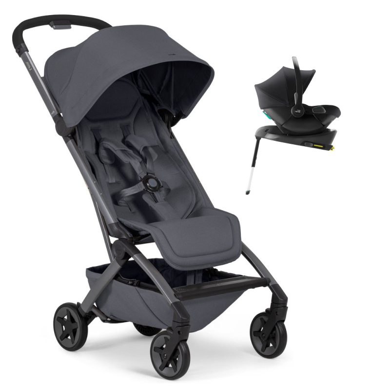 Прогулочная коляска Joolz Aer 2 и автокресло Baby-Safe Core Space Black и база Baby-Safe Core Stone grey