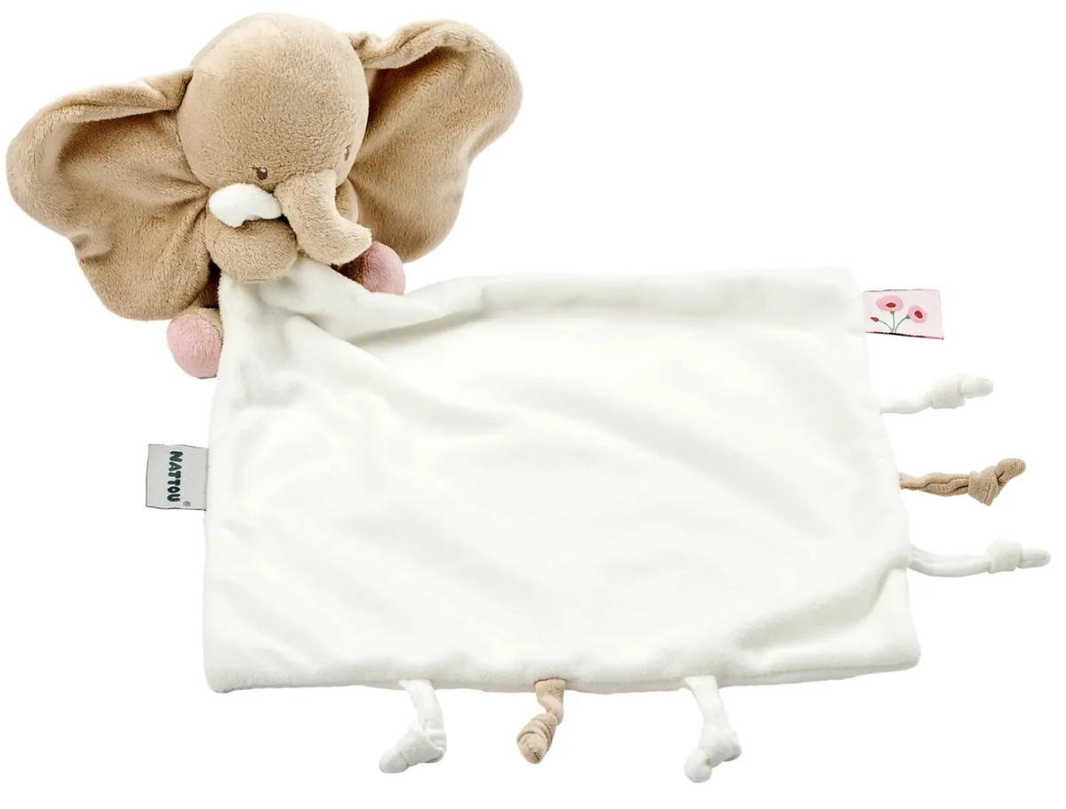 Игрушка мягкая Nattou Doudou FANFAN Слонёнок sand/off white 759090