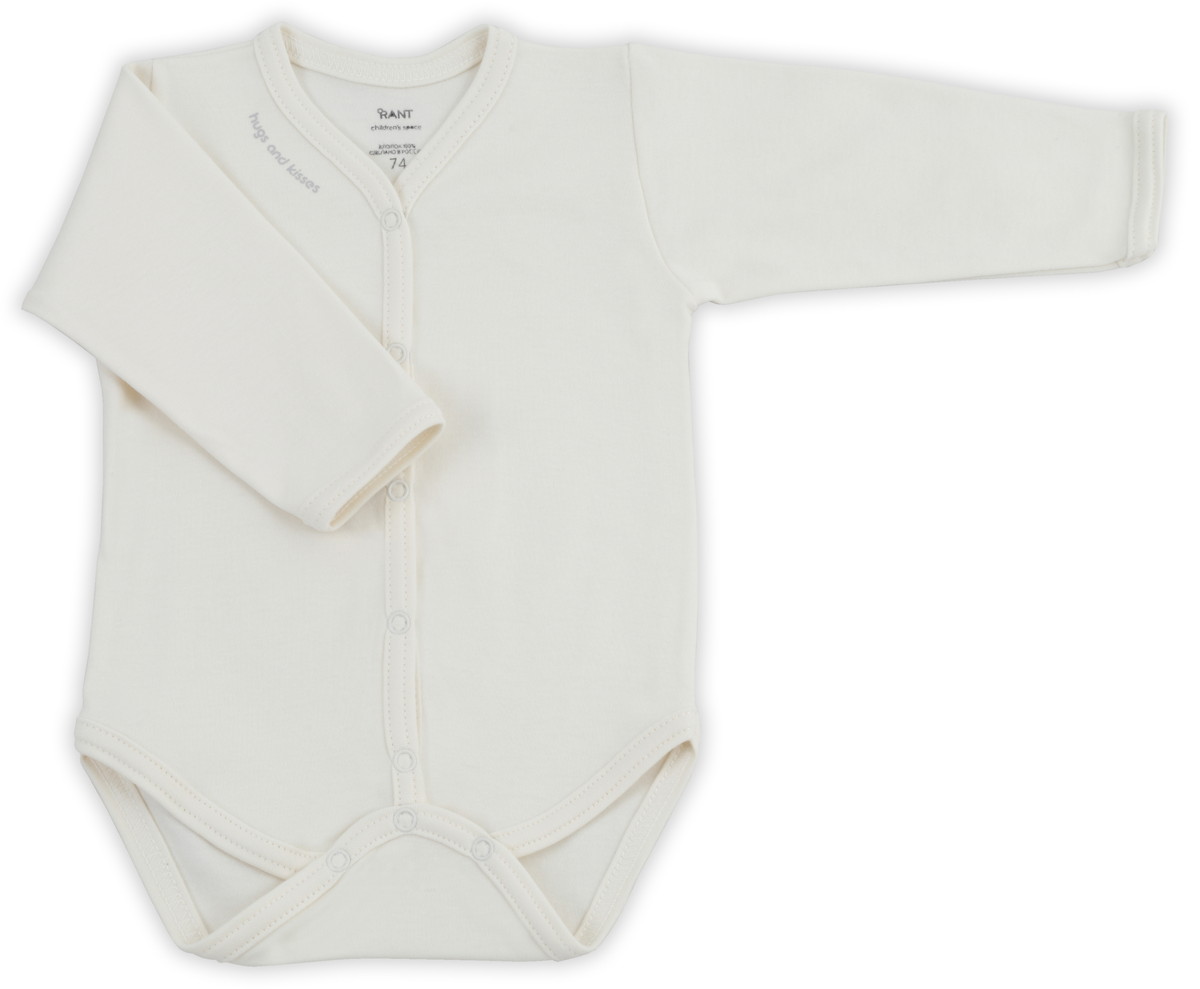 Боди Rant Hugs and Kisses с длинным рукавом 6472/6772 Vanilla Beige 74