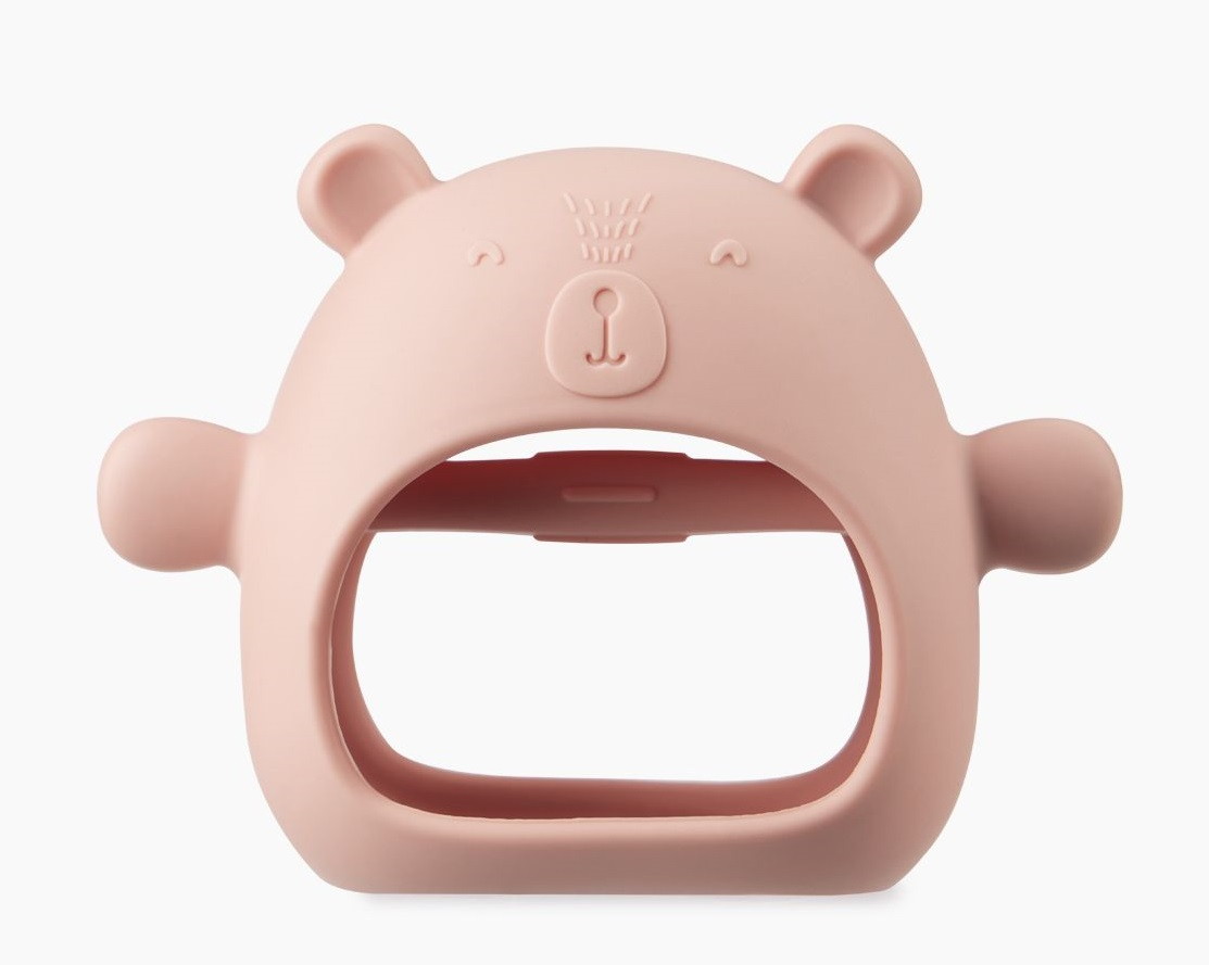 Силиконовый массажер - прорезыватель Happy Baby для десен 20039 pink