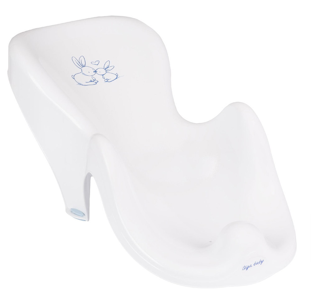 Горка для купания Tega Baby Little Bunnies (Кролики) антискользящая белый