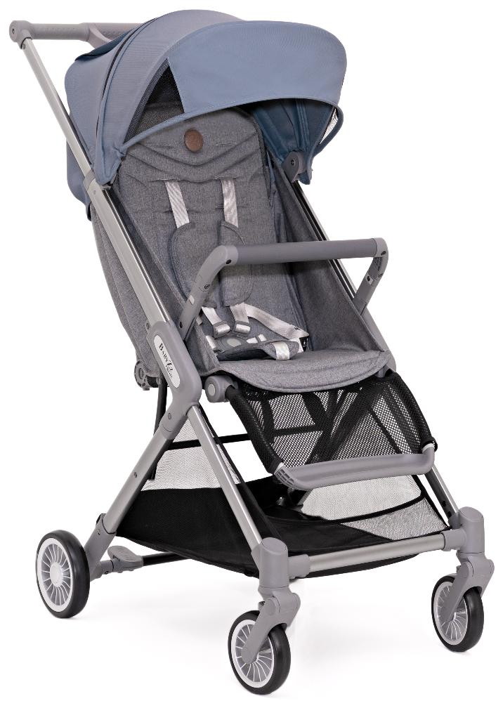 Детская прогулочная коляска BabyZz Prime серо-голубая