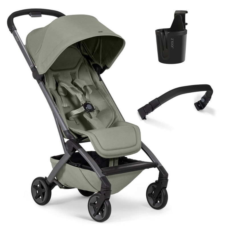 Детская прогулочная коляска Joolz Aer 2 SE с бампером и подстаканником Sage Green