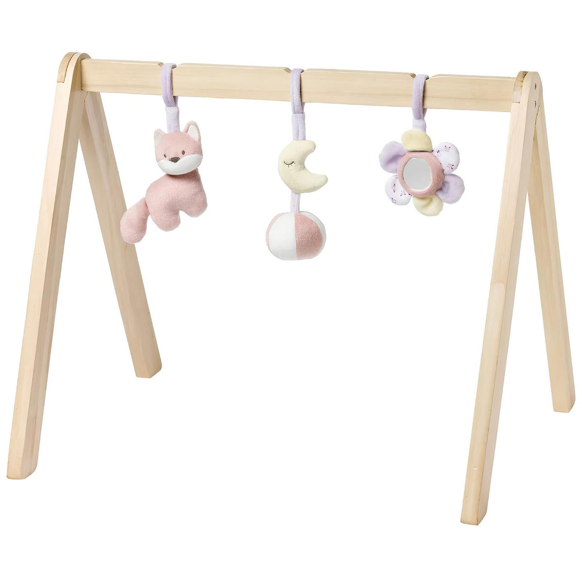 Деревянная арка Nattou Alice & Pomme Лисичка и Кролик с подвесом