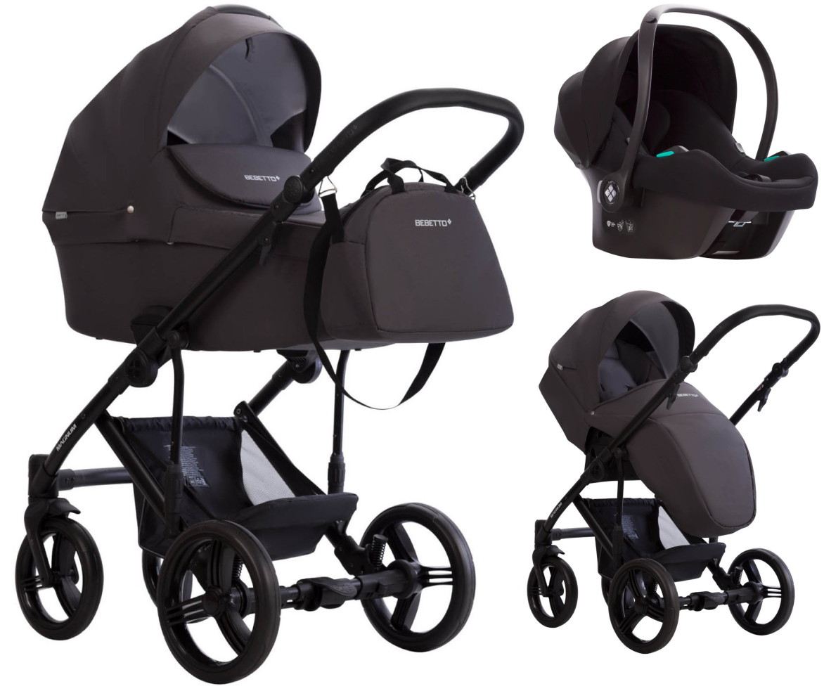 Детская коляска Bebetto Magnum Light 3 в 1 с автокреслом Avionaut Cosmo 03 т.серый