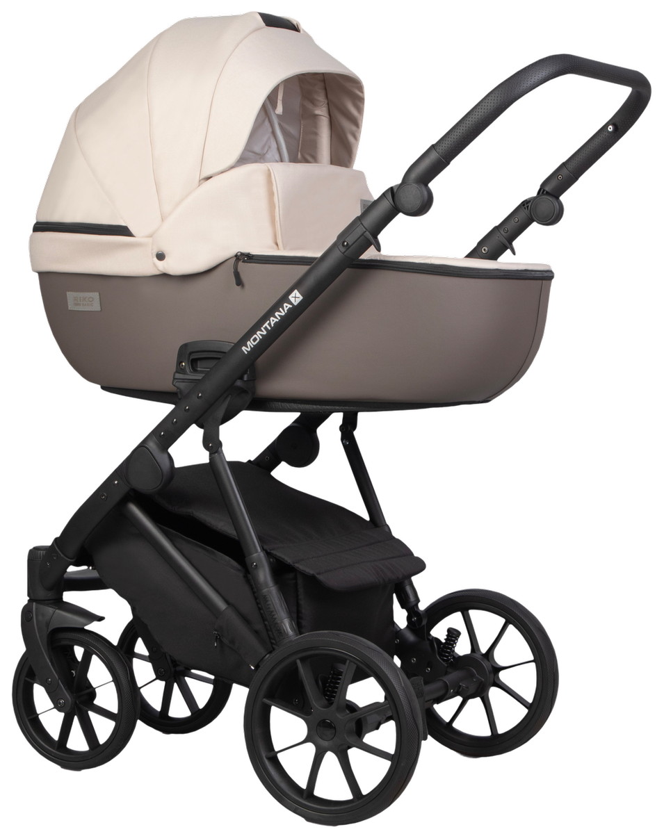 Детская коляска Riko Basic Montana Plus X 3 в 1 43 Mocca (коричневый-бежевый)