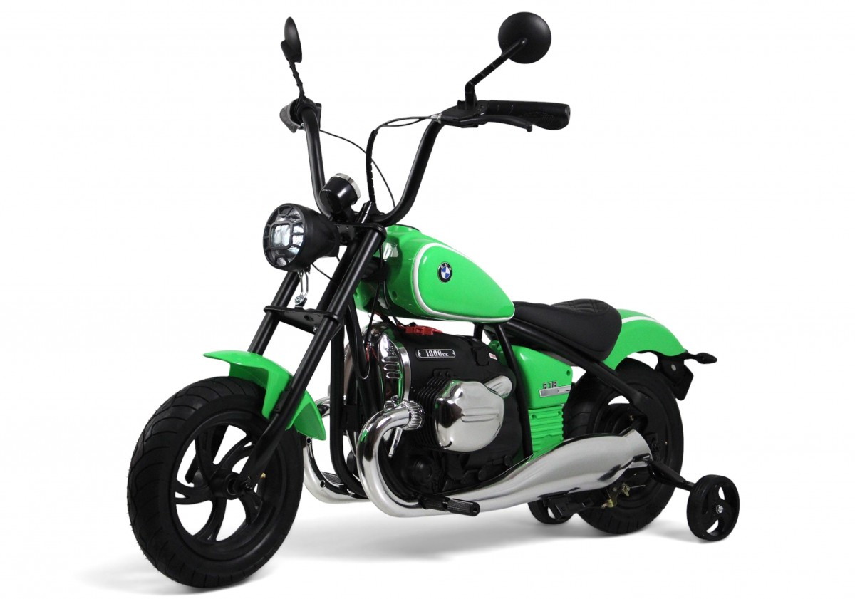 Детский электромотоцикл RiverToys BMW R18 A777AA-NEW A777AA-NEW-GREEN/зеленый