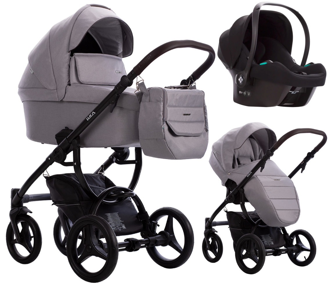 Детская коляска Bebetto Luca 3 в 1 с автокреслом Avionaut Cosmo 35 св.серый