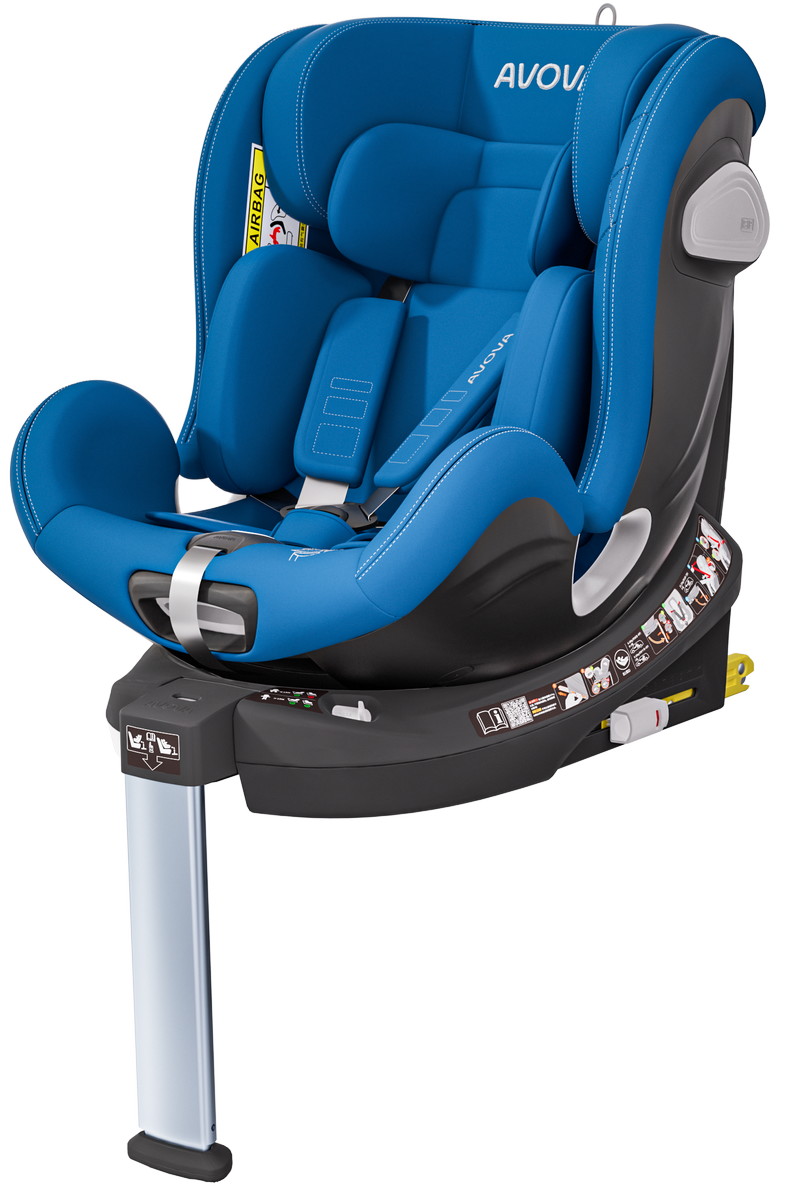 Автокресло Avova Swan Fix i-Size 0-1-2 (40-125 см, 0-25 кг) Summer Blue, синий