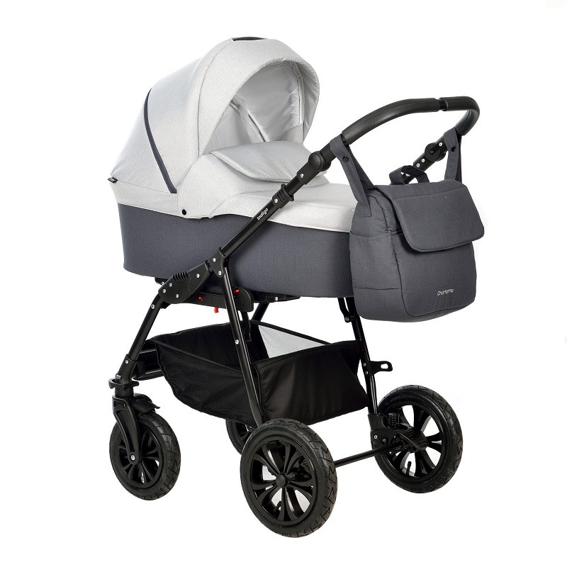 Детская коляска Indigo Charlotte Sity 2 в 1 Cs 05 т.серый+св.серый