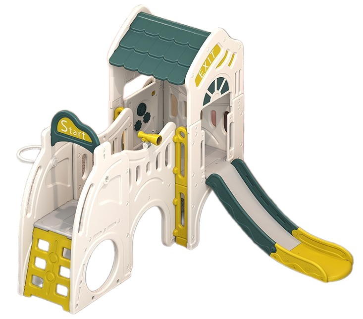 Игровой комплекс UNIX Kids Playhouse с горкой белый PPPHSLCGY