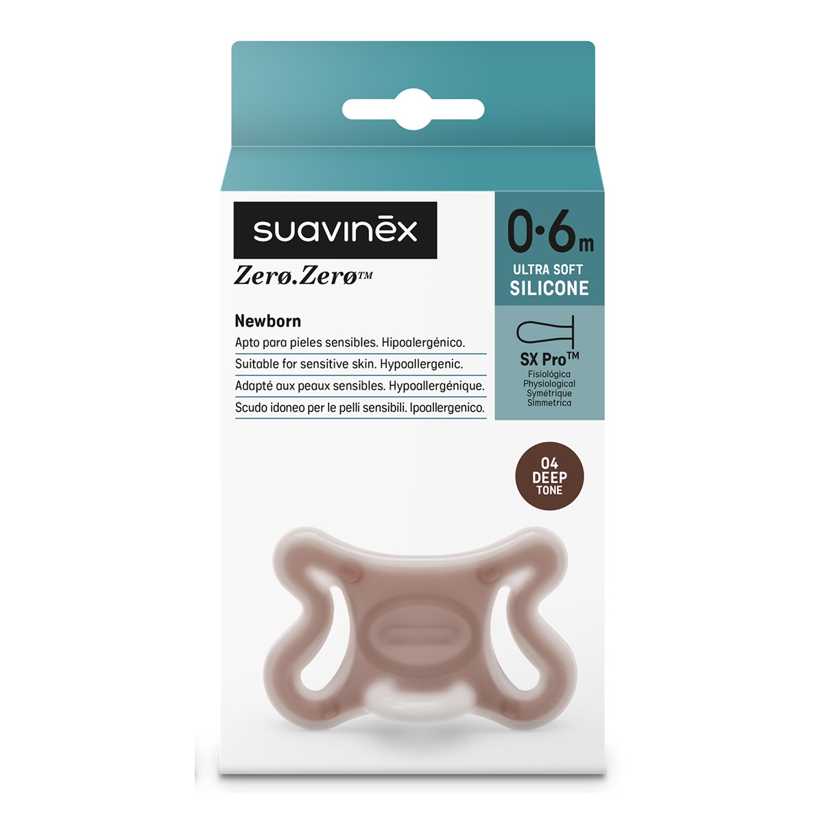 Пустышка Suavinex Zero.Zero 0-6 мес 309175 DEEP