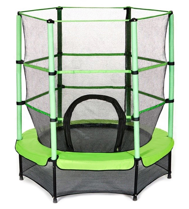 Детский батут c защитной cеткой Perfetto Sport 5 диаметр 1.4 м PS-545-G зелёный