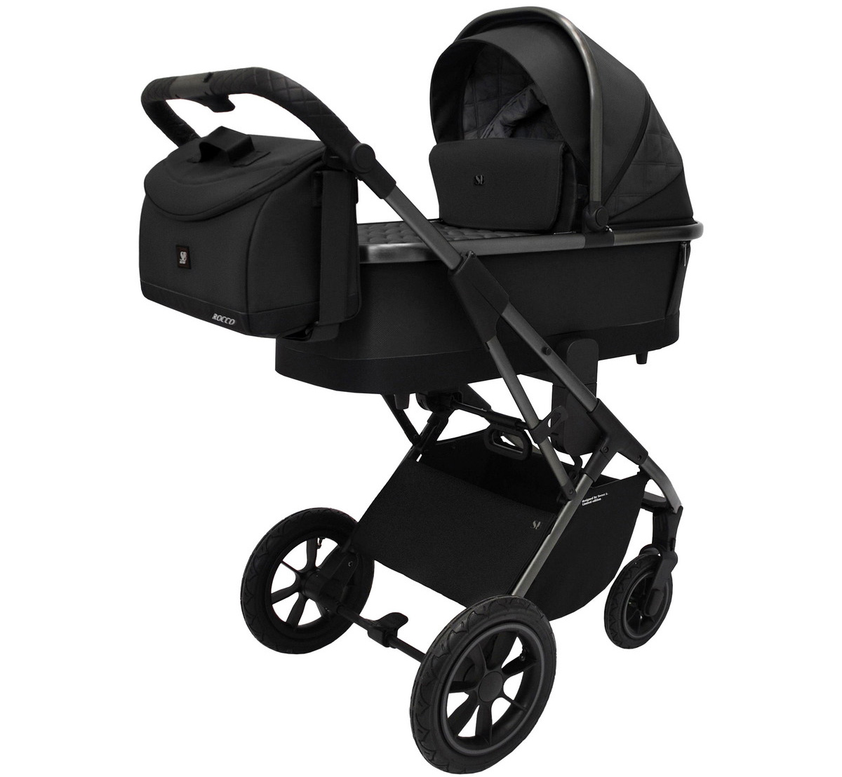 Детская коляска Sweet Baby Rocco Air 2 в 1 2024 Black 427055
