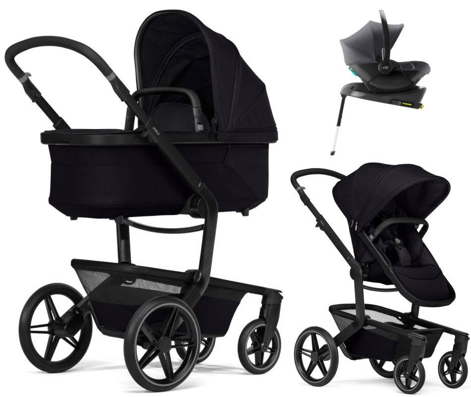 Детская коляска 4 в 1 Joolz Day 5 и автокресло Baby-Safe Core Midnight Grey2 и база Baby-Safe Core без адаптеров Space Black