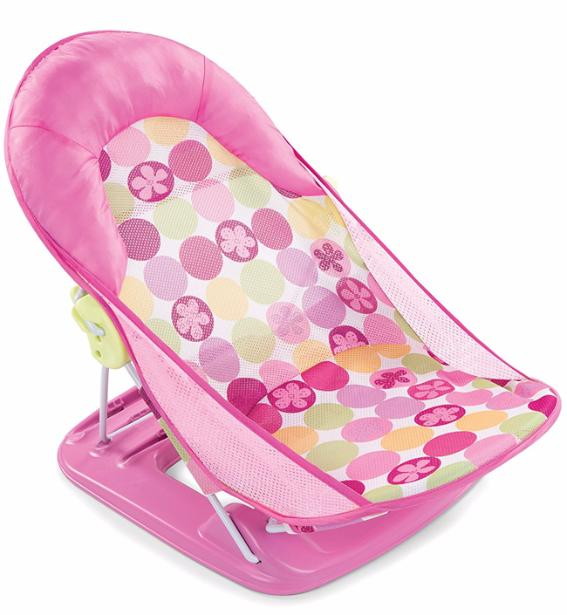 Лежак с подголовником для купания Summer Infant Deluxe Baby Bather розовый
