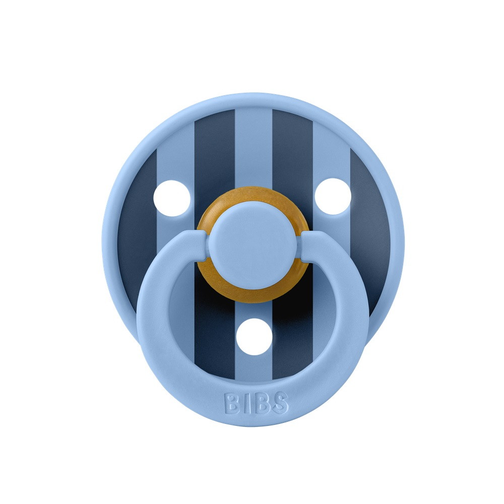 Пустышка латексная Bibs Studio Colour - Block, 0+ 10016230 Sky Blue