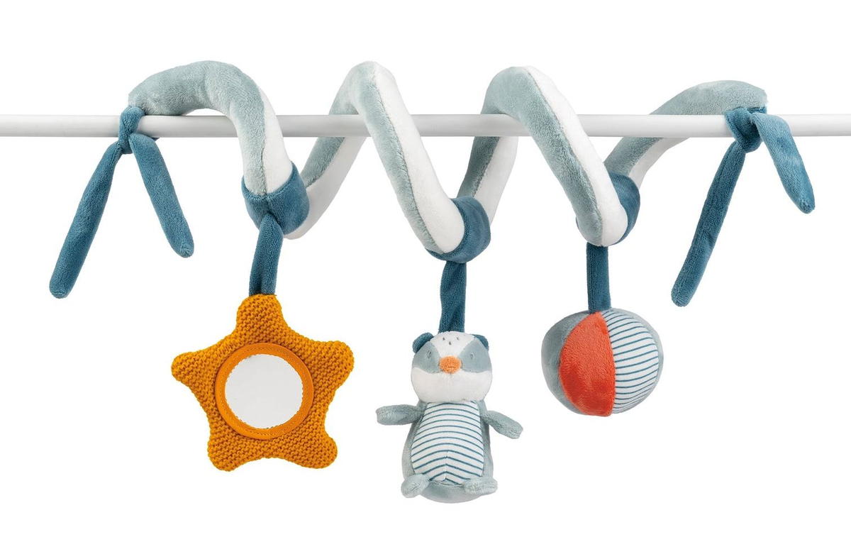 Игрушка мягкая Nattou Toy spiral FELIX & LEO Барсук и Ослик 595155