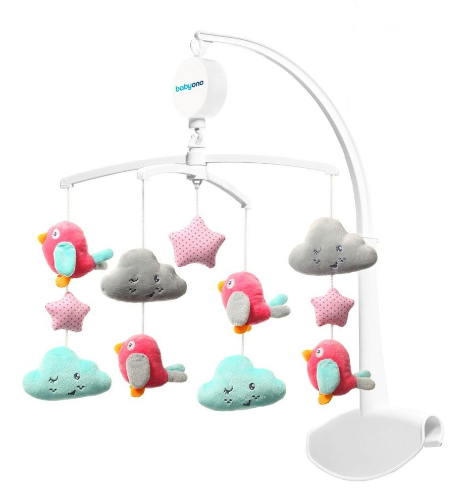 Детская универсальная карусель BabyOno Птички и облачка 626