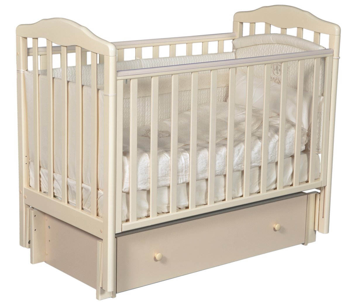 Детская кроватка Bellini Alba Premium (универсальный маятник) слоновая кость