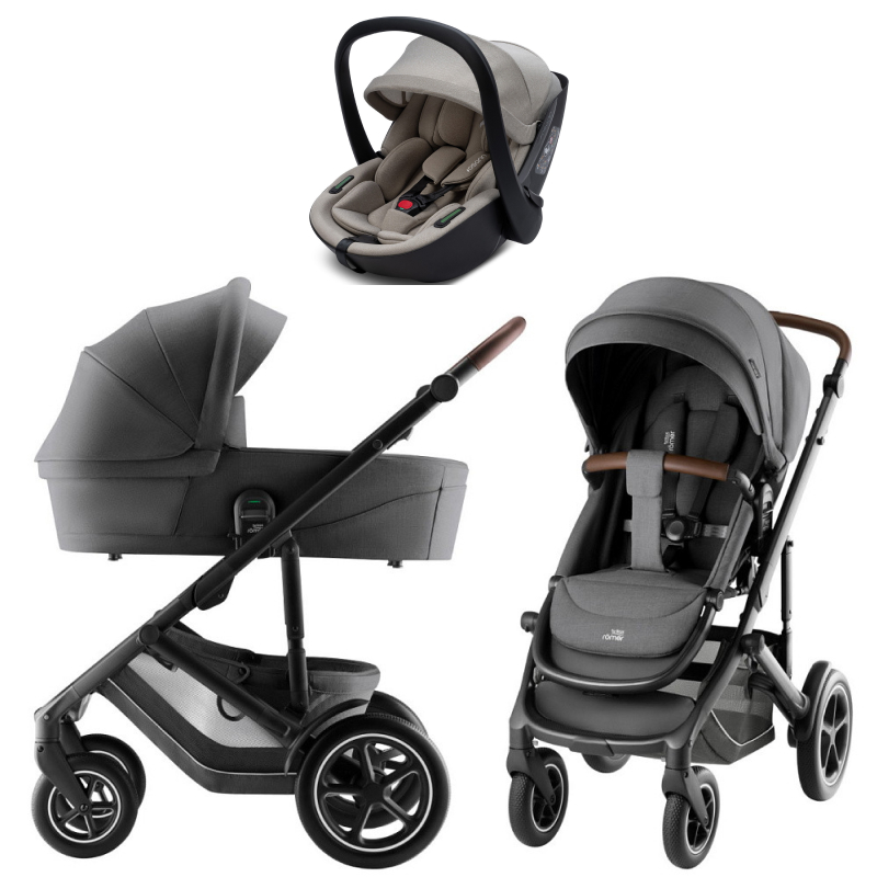 Коляска 3 в 1 Britax Roemer Smile 5Z Style и автокресло Osann Cuddle Wheat Mineral Grey