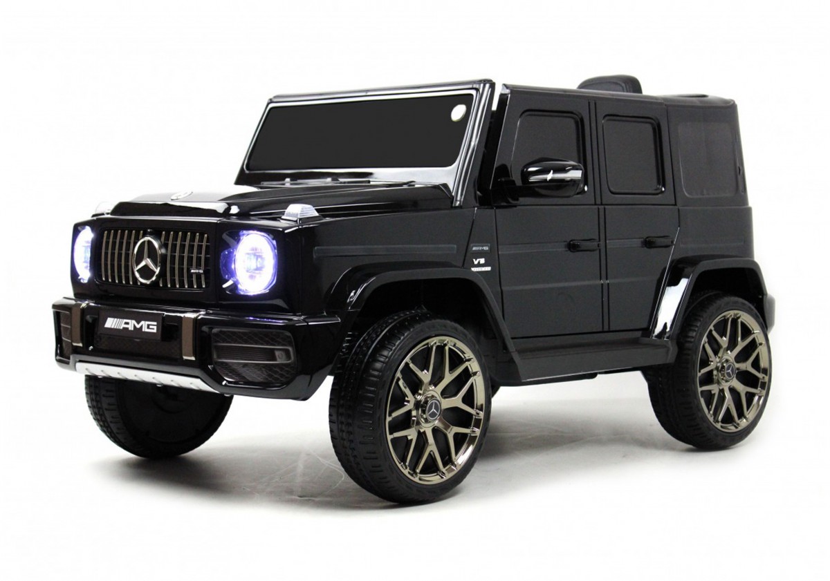 Детский электромобиль RiverToys Mercedes-Benz G63 Т999ТТ черный глянец