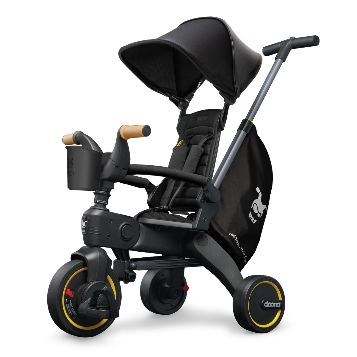Детский складной трехколесный велосипед Doona Liki Trike S5 Nitro Black