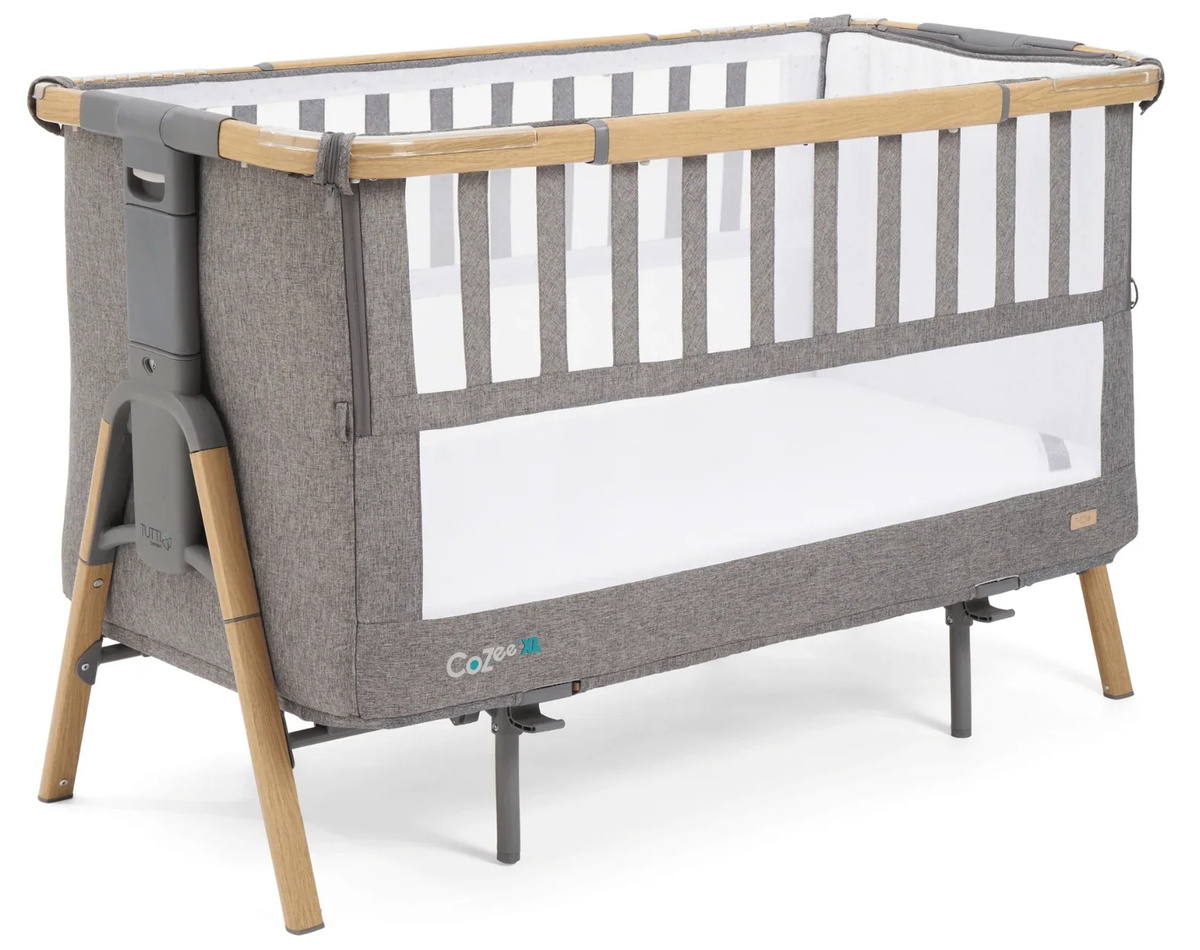 Кровать-трансформер приставная Tutti Bambini CoZee XL 120х60 см Oak/Charcoal