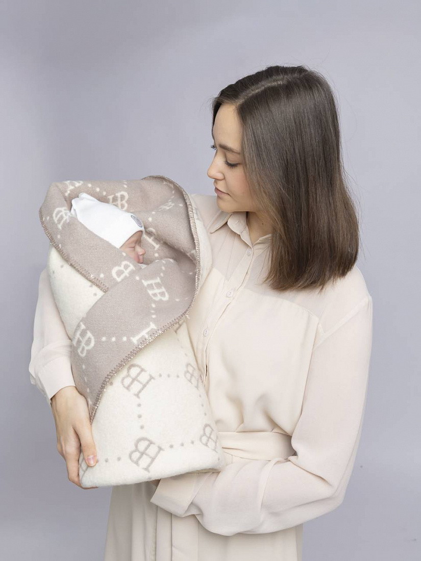 Хлопковое одеяло-плед Наследникъ Выжанова 140х100 С 695-1403