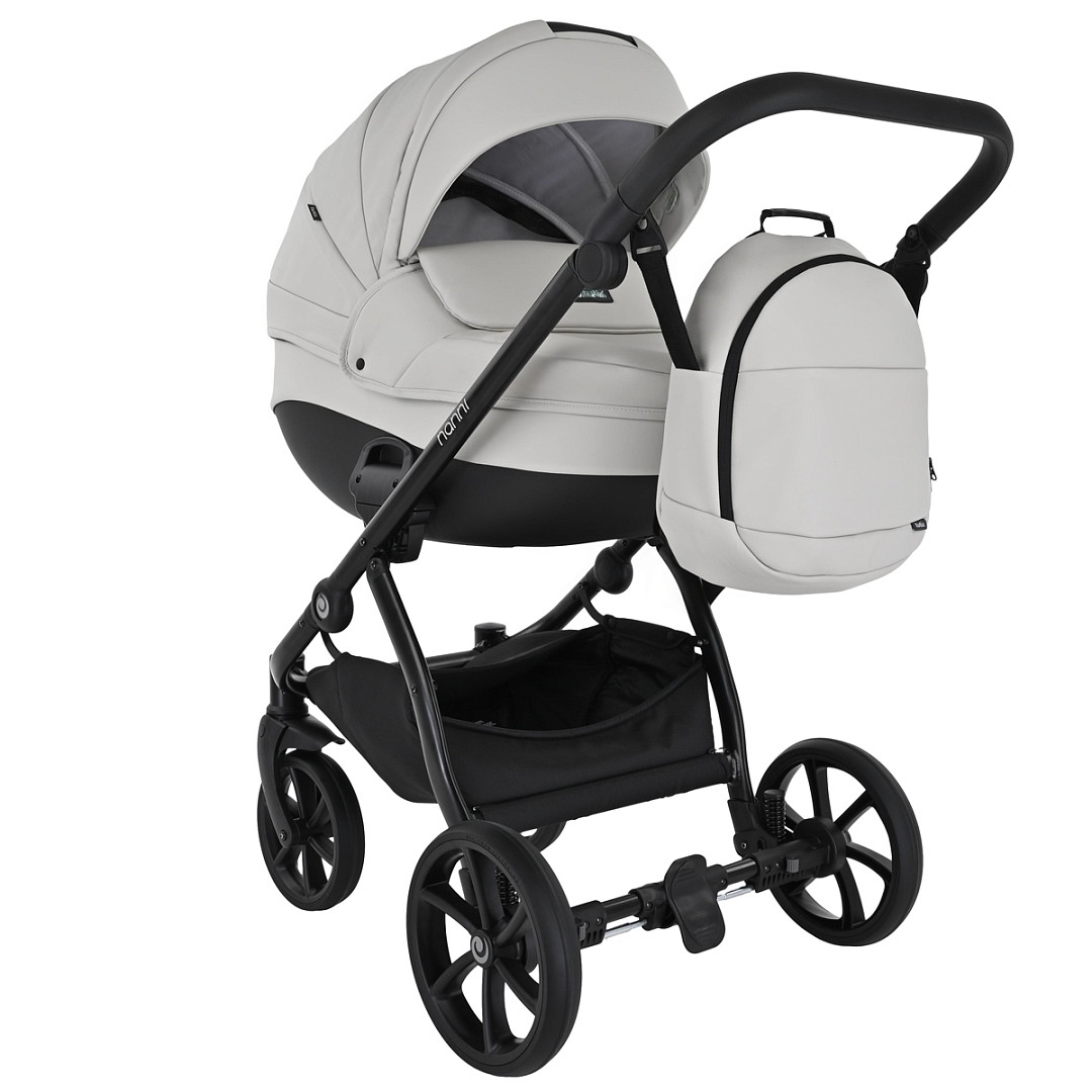 Детская коляска Tutis Nanni 7 Кожа 3 в 1 1533069 Light Silver