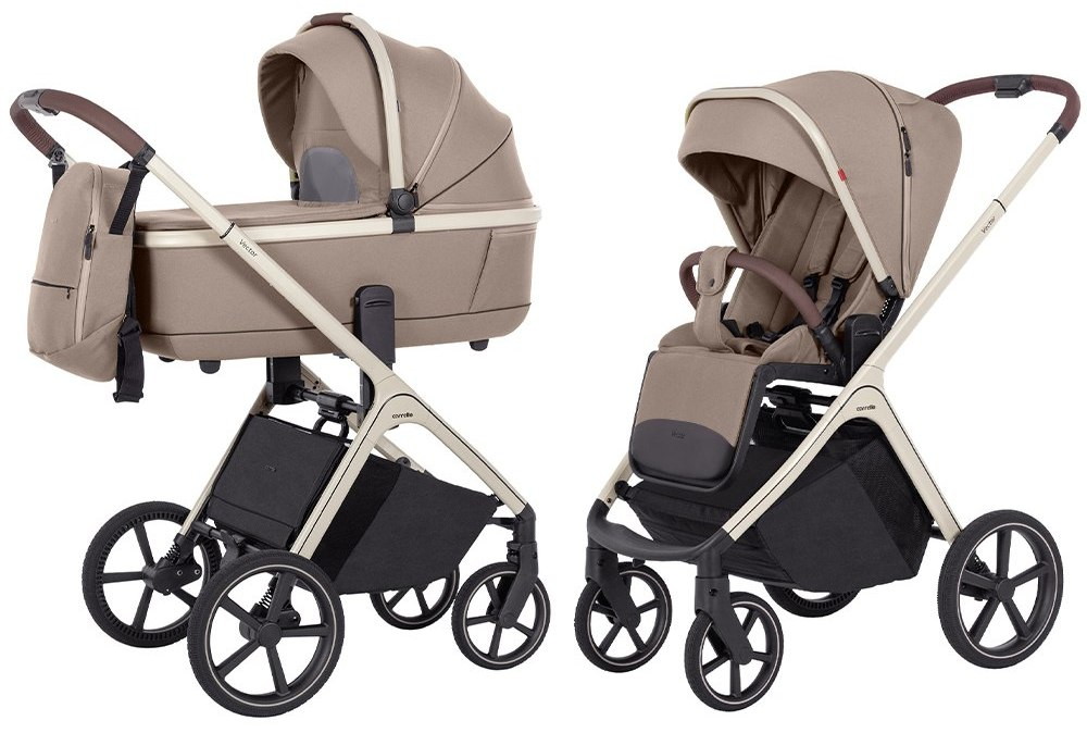 Коляска 2 в 1 Carrello Vector CRL-6550 Walnut Beige