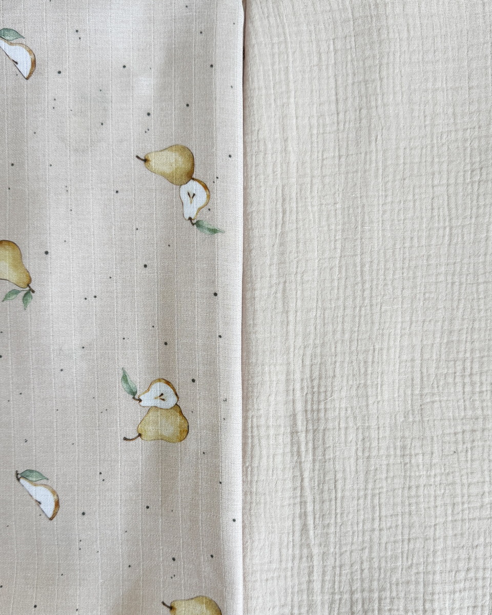 Набор пеленок Lappetti Village из муслина 2 шт. ЧЗ НП11/4 бежевый