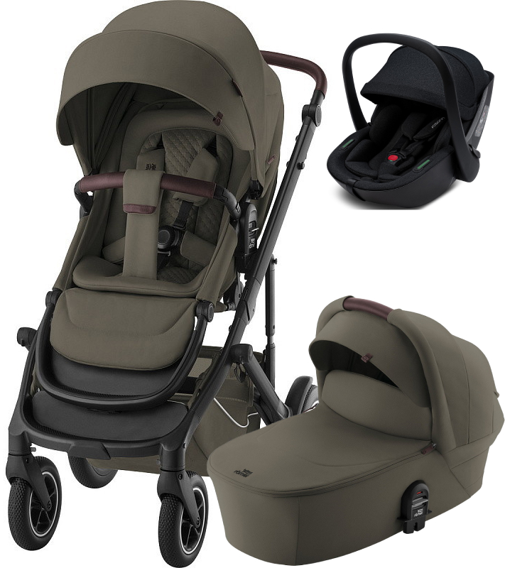 Коляска 3 в 1 Britax Roemer Smile 5Z LUX и автокресло Osann Cuddle Carbon Urban Olive