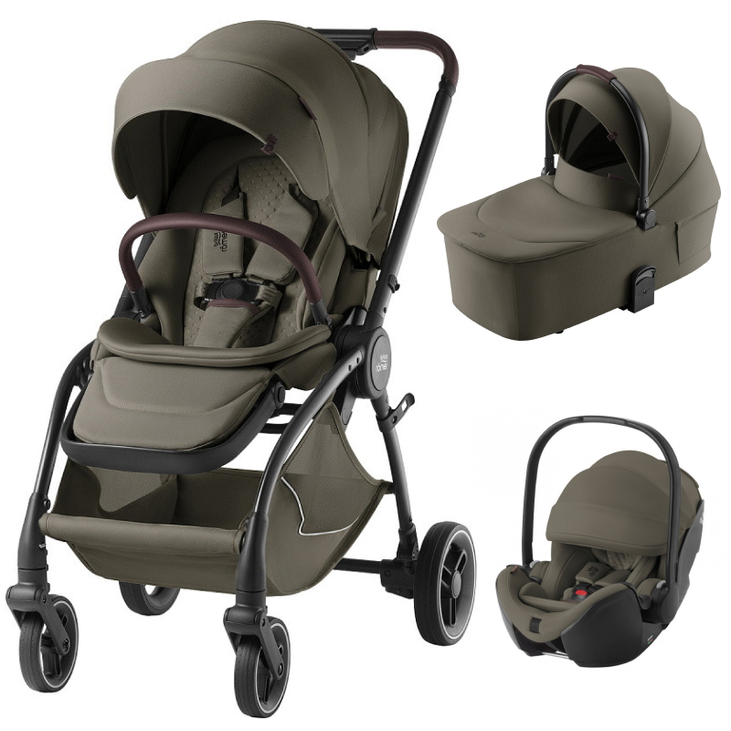Коляска 3 в 1 Britax Roemer RIO LUX и автокресло Baby-Safe PRO LUX Urban Olive Urban olive