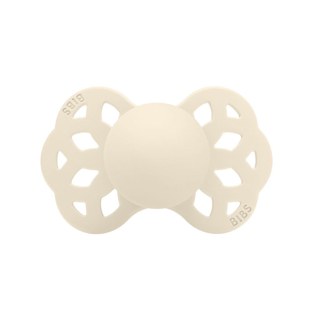 Пустышка силиконовая Bibs Infinity Symmetrical, 0+ 441216 Ivory