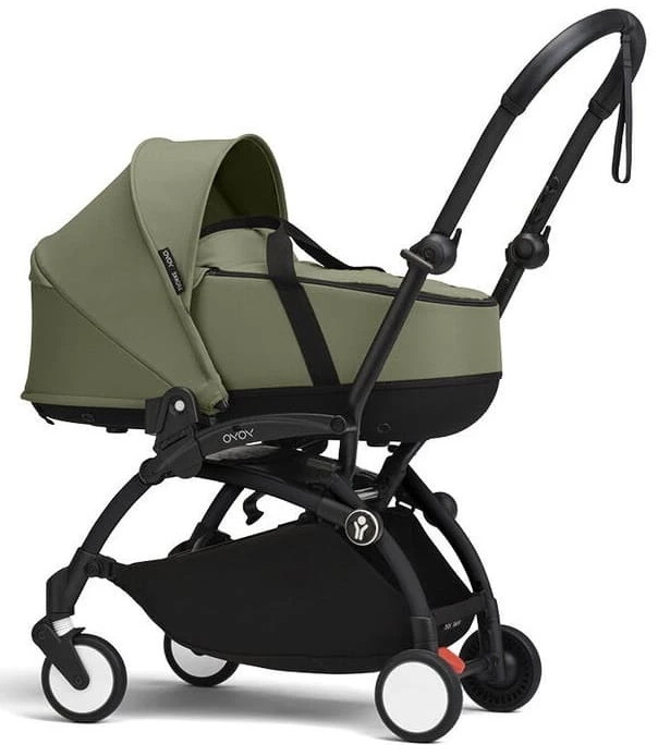Коляска для новорожденных Stokke YOYO3 Newborn Shell 0+ рама чёрная Black Olive