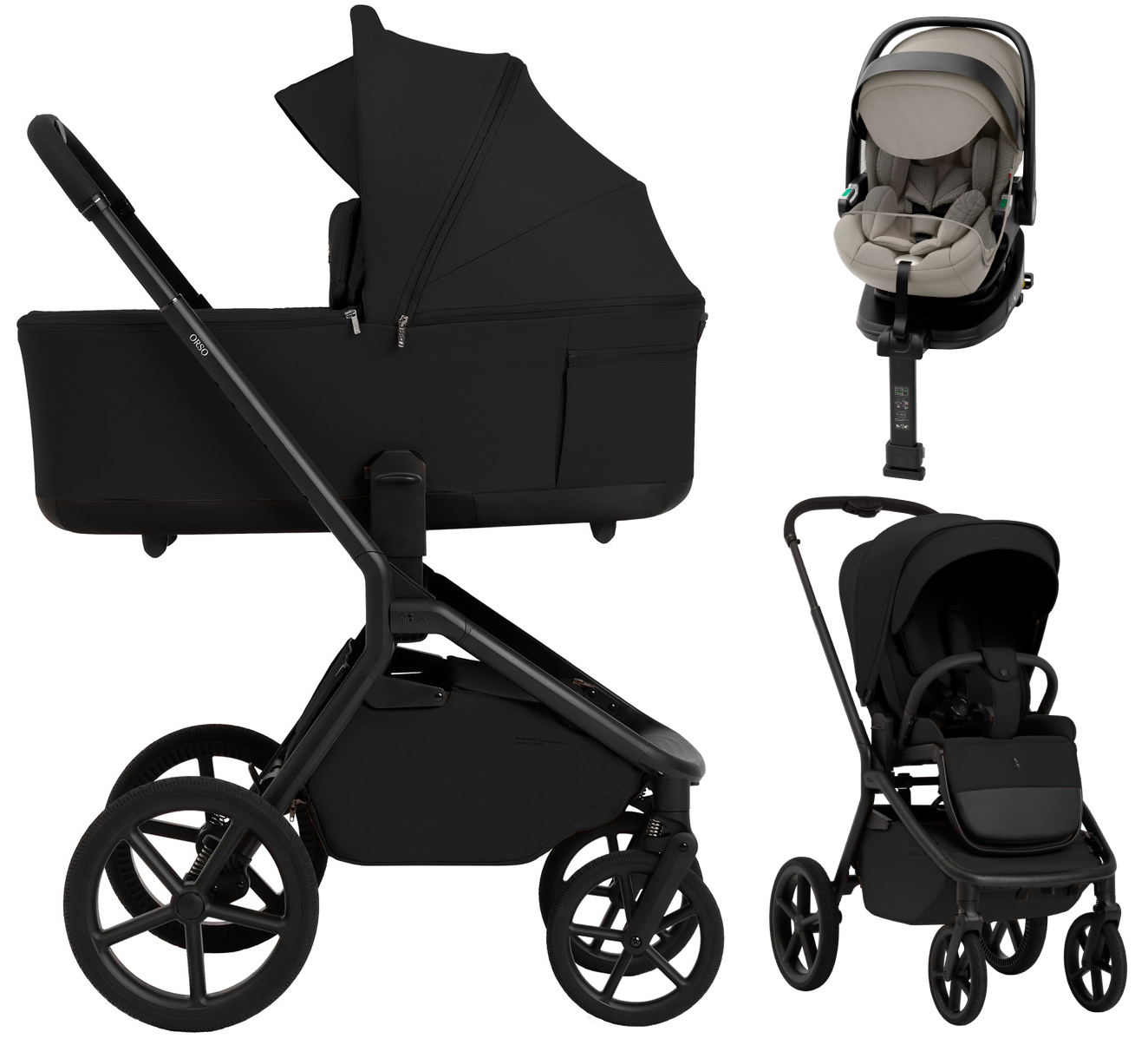 Коляска 4 в 1 Sweet Baby SBL Orso New + автокресло Premier Plus Begie New Black
