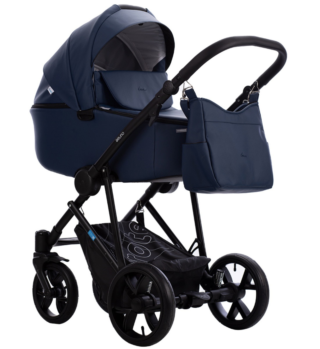 Детская коляска AroTeam Belino Prima 3 в 1 02 темно-синий