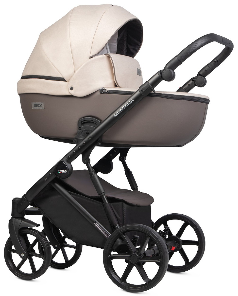 Детская коляска Riko Basic Montana Plus 2 в 1 43 Mocca коричневый-бежевый