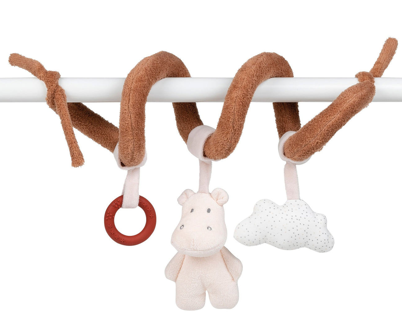 Игрушка мягкая Nattou Toy spiral Susie & Bonnie Бегемот и Кролик 508209