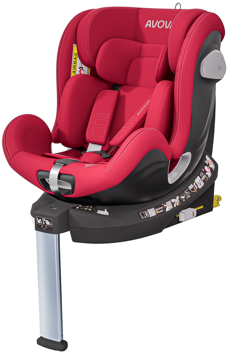 Автокресло Avova Swan Fix i-Size 0-1-2 (40-125 см, 0-25 кг) Maple Red, красный
