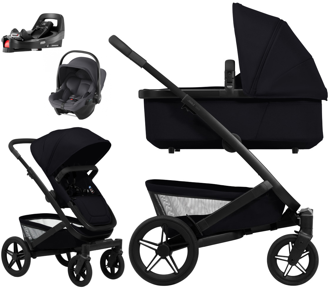 Детская коляска 4 в 1 Joolz Geo5 и автокресло Baby-Safe Core Midnight Grey2 и база Vario Base 5Z Space Black
