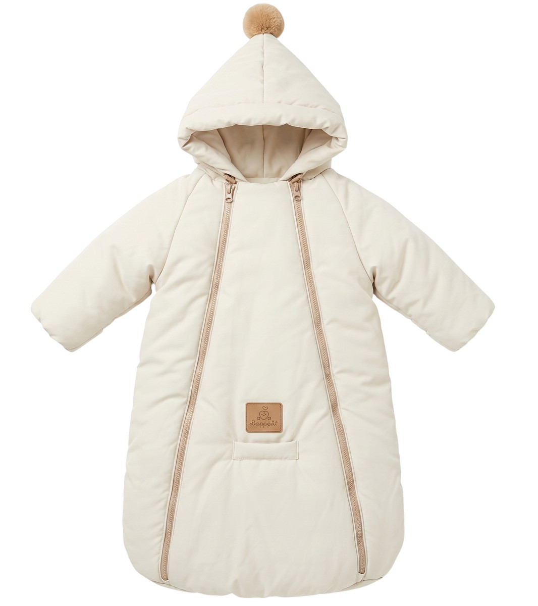 Конверт зимний Lappetti Classic с ручками К3034 ЧЗ 10 кремовый