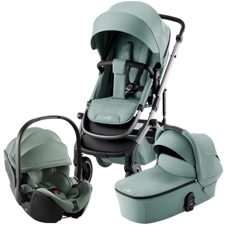 Коляска 3 в 1 Britax Roemer Smile 5Z + автокресло Baby-Safe PRO Jade Green / Jade Green
