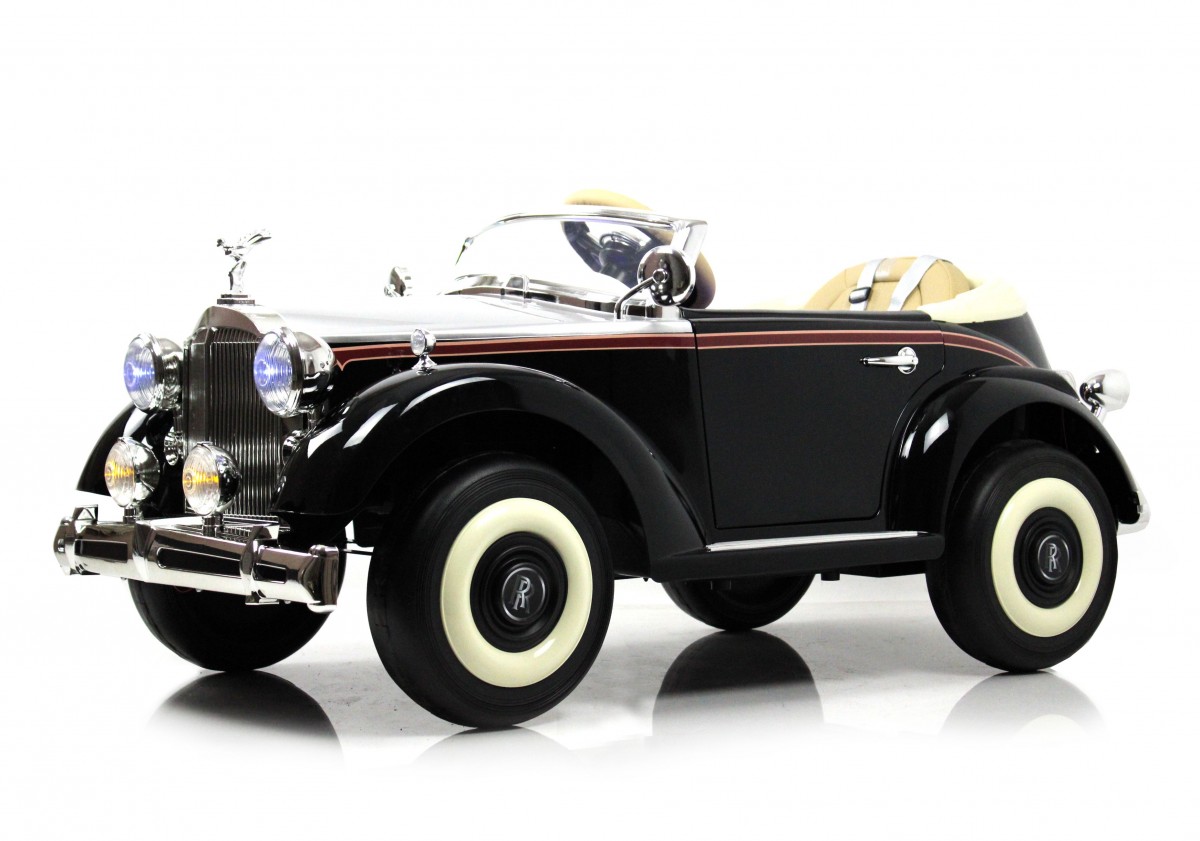 Детский электромобиль RiverToys Rolls-Royce E444EE черный глянец