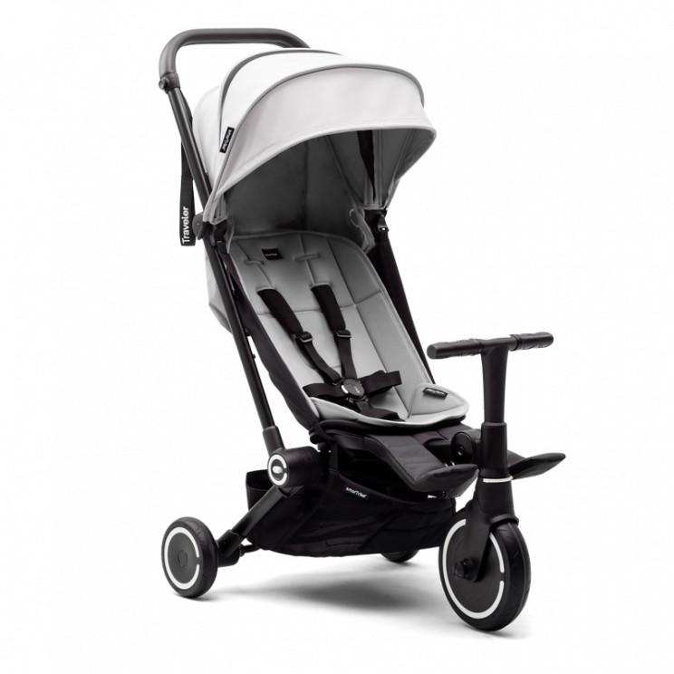 Трехколесный складной велосипед-коляска Smartrike Traveler Everest white