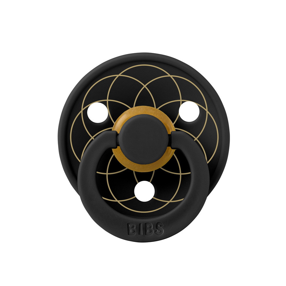 Пустышка латексная Bibs Colour - Layl, 0+ мес. 10044210 Black/Gold