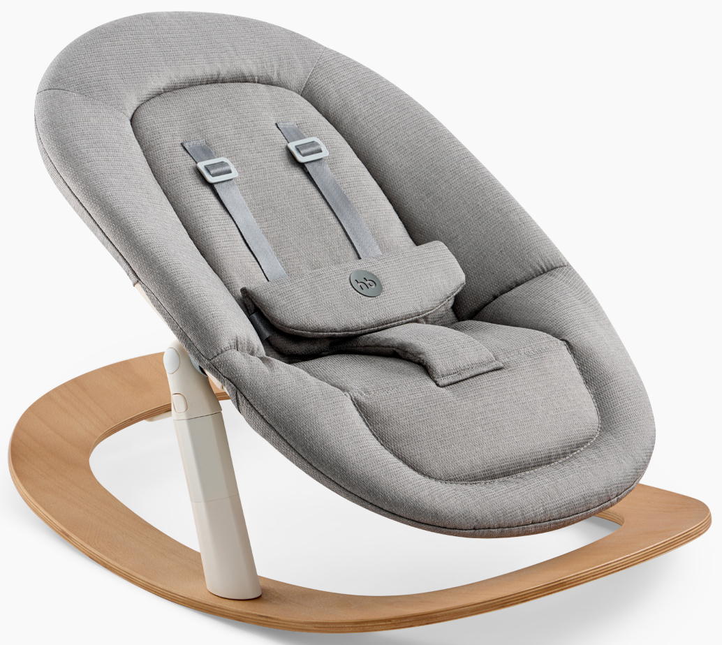 Детский шезлонг Happy Baby Hammy 91047 gray&milky